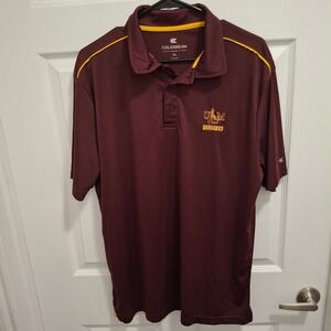 3/$15 Colosseum ULM Warhawks Polo Shirt Mens XL‎ Maroon Gold Collegiate